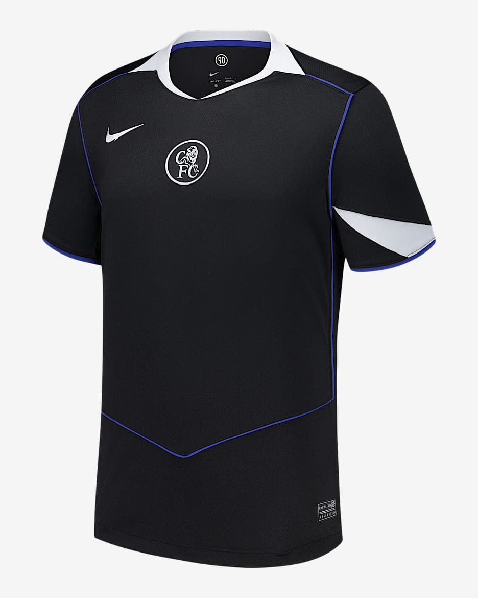 Jersey de fútbol Moisés Caicedo del Chelsea alternativo 2025/26 Stadium Nike Dri-FIT para hombre - Negro