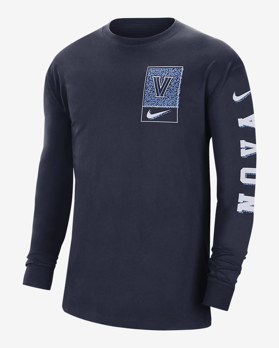 Villanova Men's Nike College Long-Sleeve T-Shirt - College Navy