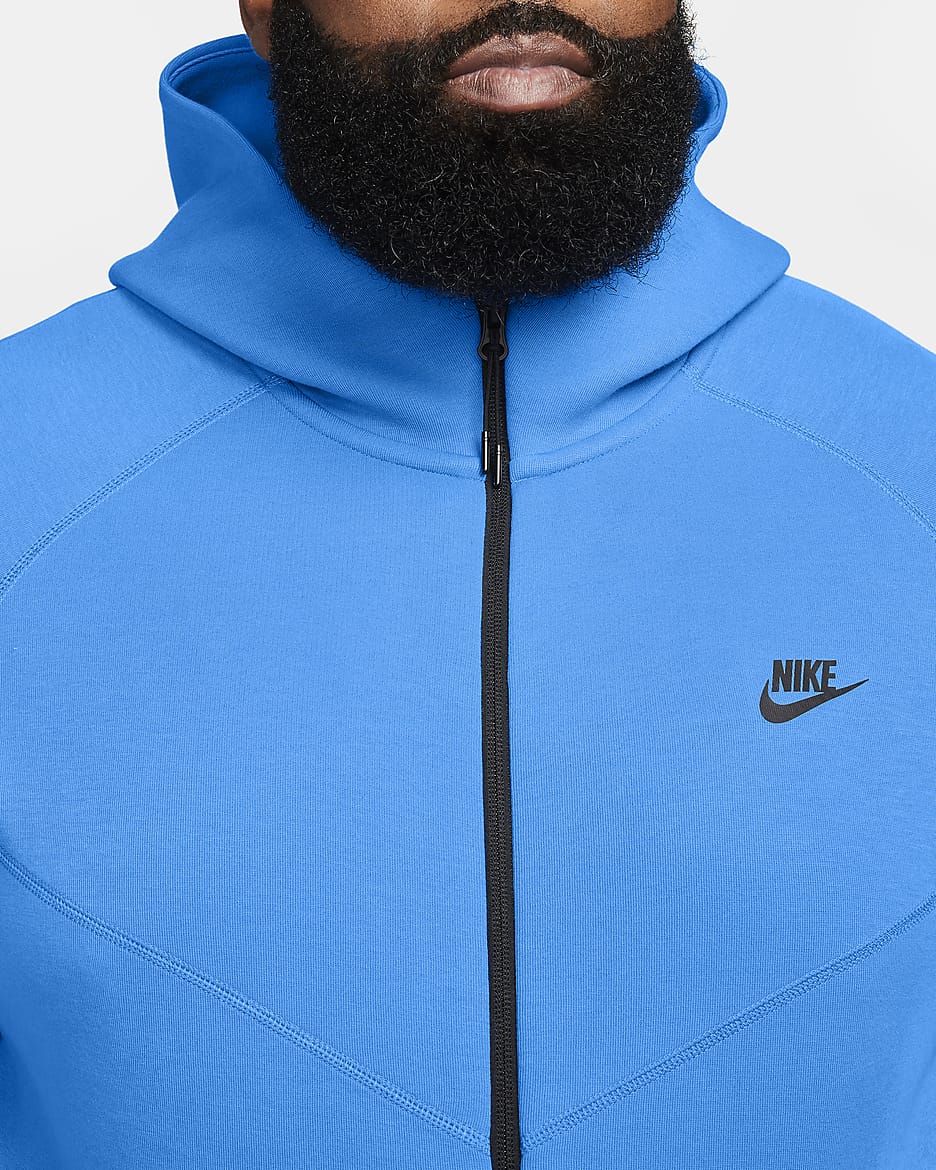 Nike Sportswear Tech Fleece Windrunner Men's Full-Zip Hoodie - Light Photo Blue/Black