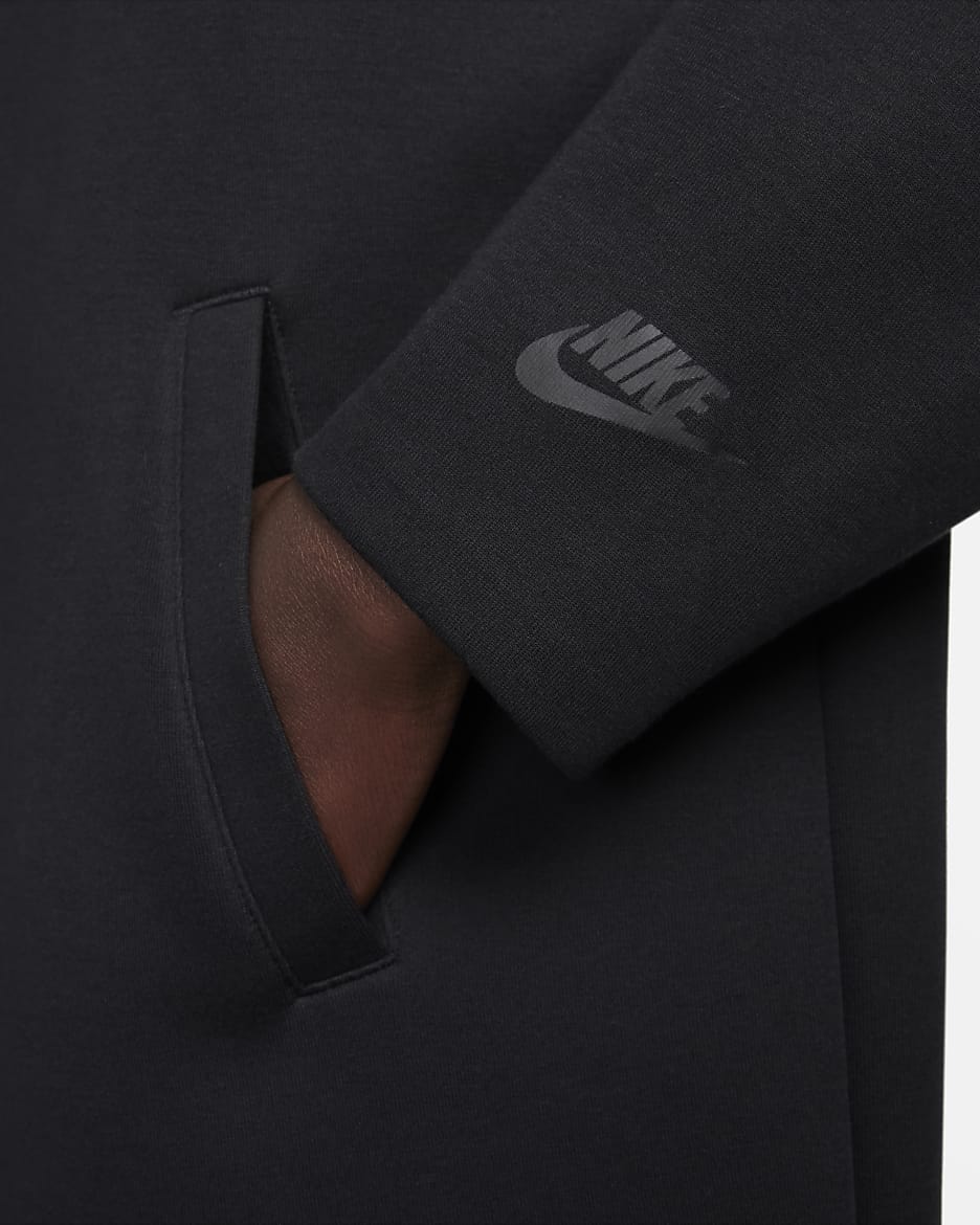 Veste oversize stylée Nike Sportswear Tech Fleece pour femme - Noir/Noir