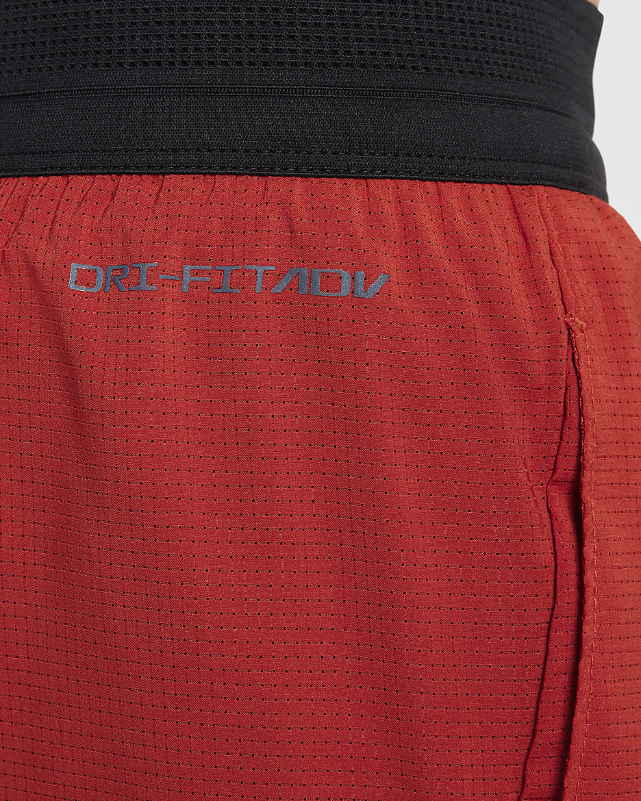 Nike Multi Tech Dri-FIT ADV trainingsshorts voor jongens - Dragon Red/Burgundy Crush/Zwart