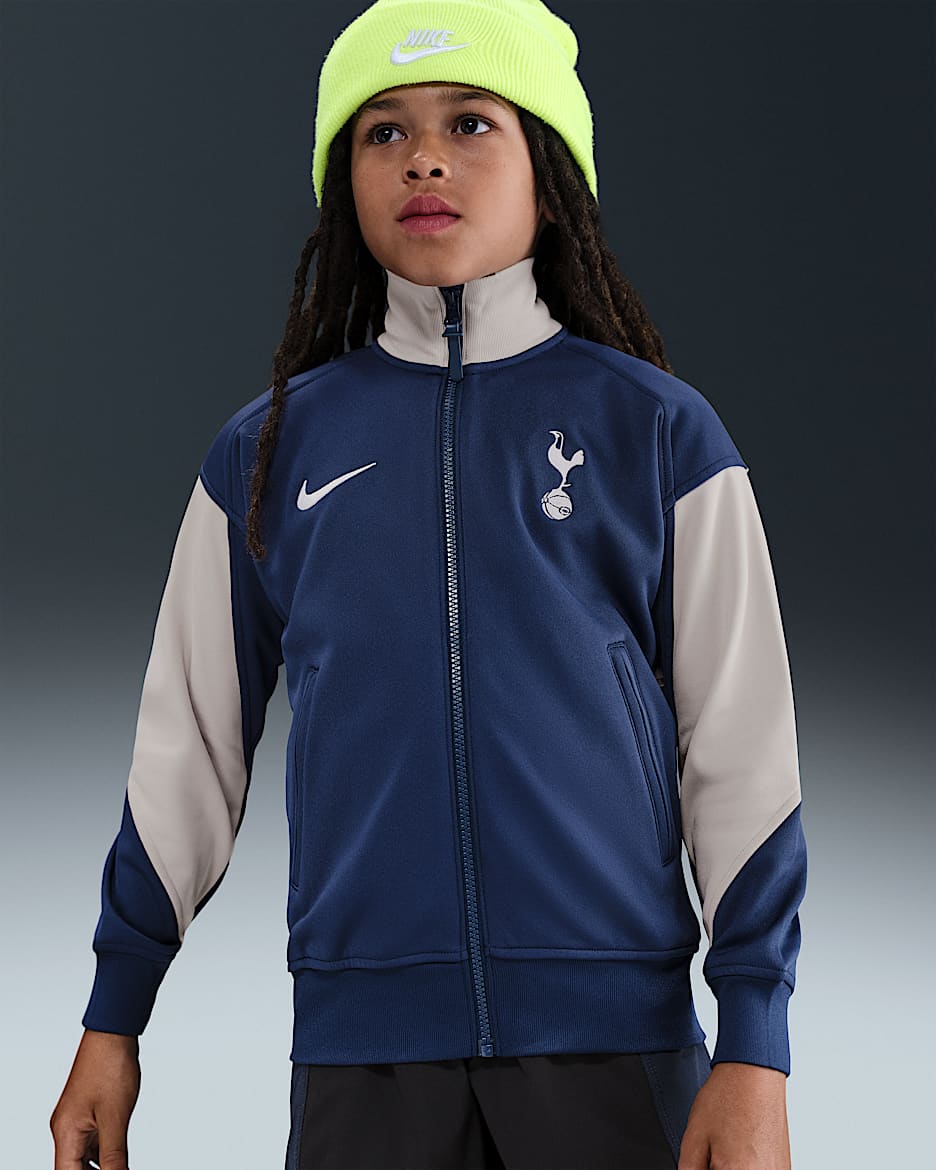 Tottenham Hotspur Academy Pro Home Older Kids' Nike Dri-FIT Football Anthem Jacket - Binary Blue/Light Iron Ore/White