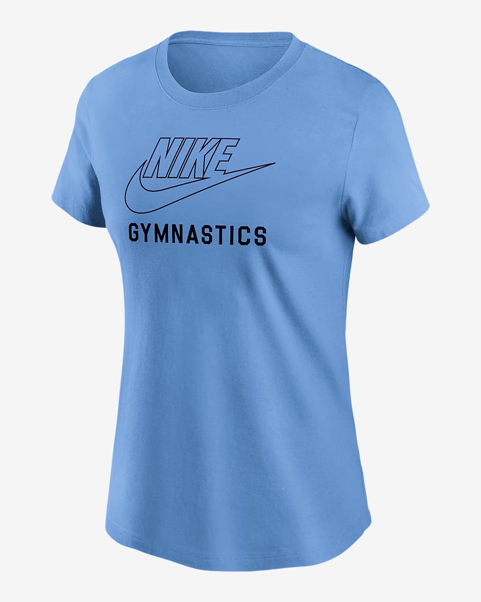 Nike Swoosh Women's Gymnastics T-Shirt - Valor Blue