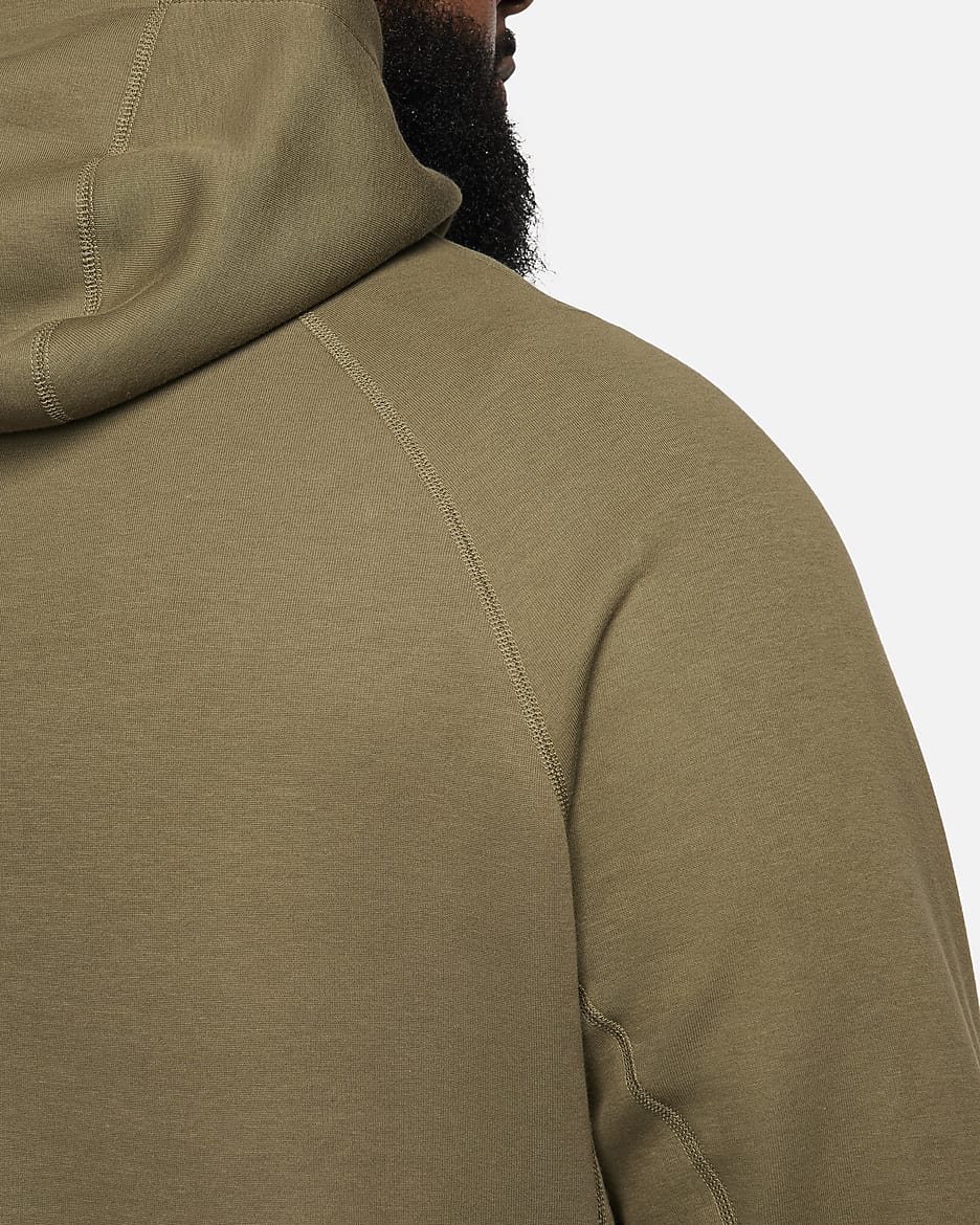 Nike Sportswear Tech Fleece Men's Pullover Hoodie - Medium Olive/Black