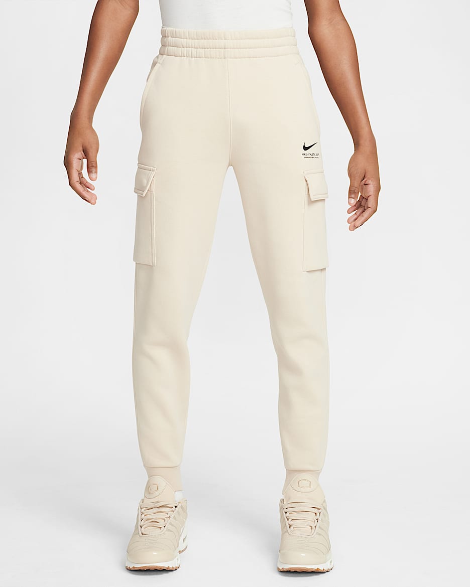 Pantalon cargo en Fleece Nike Sportswear pour ado - Sanddrift