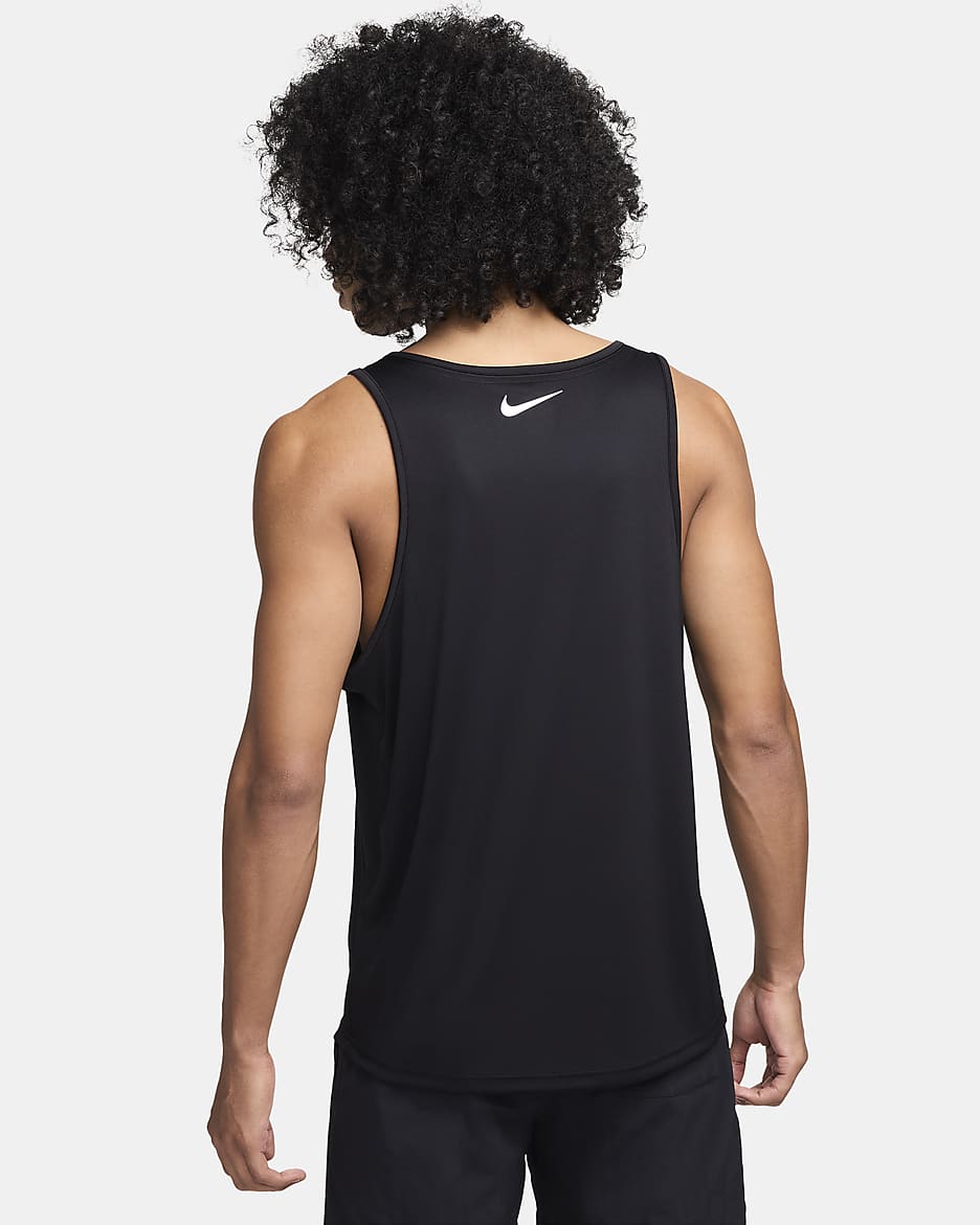 Camiseta de tirantes para hombre Nike Swim Scribble - Negro