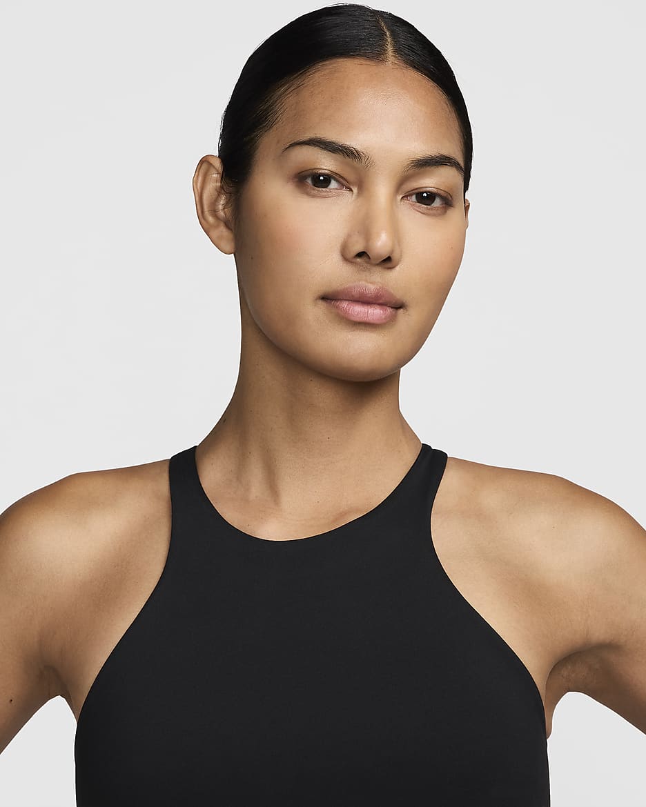 Nike One Twist Women's Light-Support Lightly Lined High-Neck Sports Bra - Black/Black