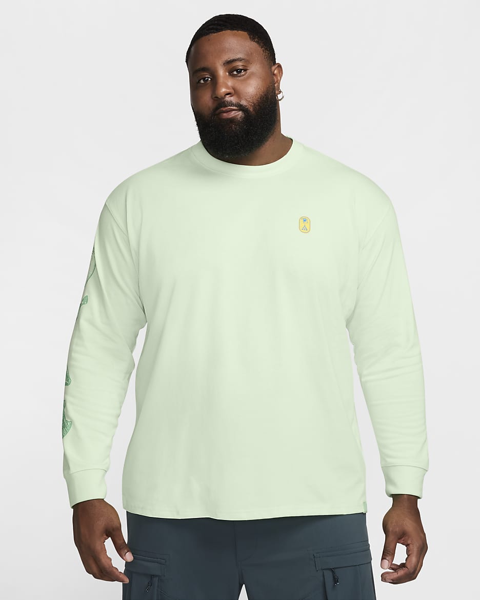 Nike ACG 'Hike Snacks' Men's Dri-FIT Long-Sleeve T-Shirt - Vapour Green