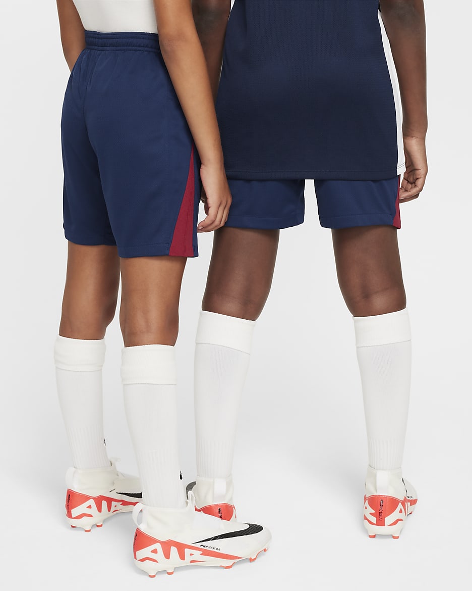 Short de foot replica Nike Dri-FIT FC Barcelona 2024/25 Stadium Domicile pour ado - Midnight Navy/Noble Red/Deep Royal Blue/Club Gold