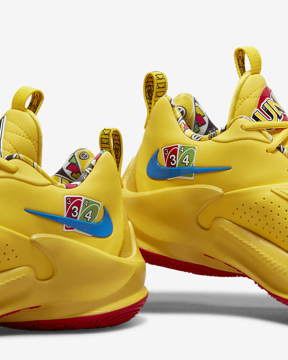 Freak 3 Basketball Shoes - Yellow Zest/White/Action Red/Black