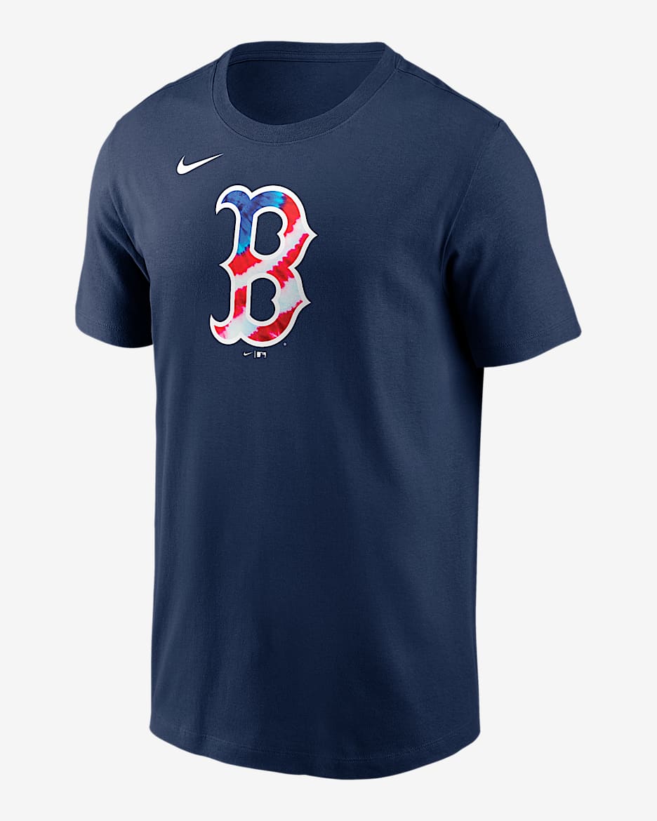 Playera Nike de la MLB para hombre Boston Red Sox Americana - Azul marino