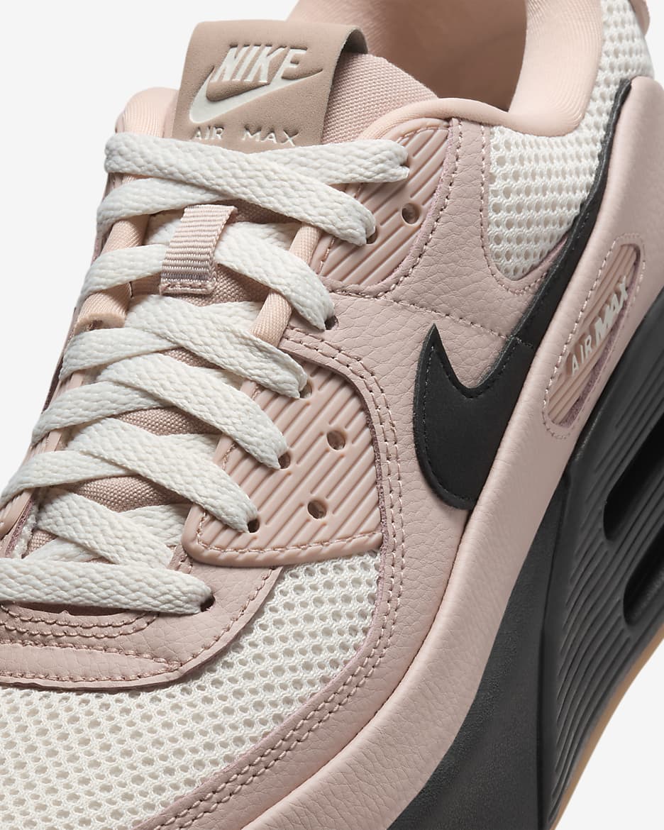 Nike Air Max 90 LV8 Women's Shoes - Pink Oxford/Guava Ice/Gum Medium Brown/Black