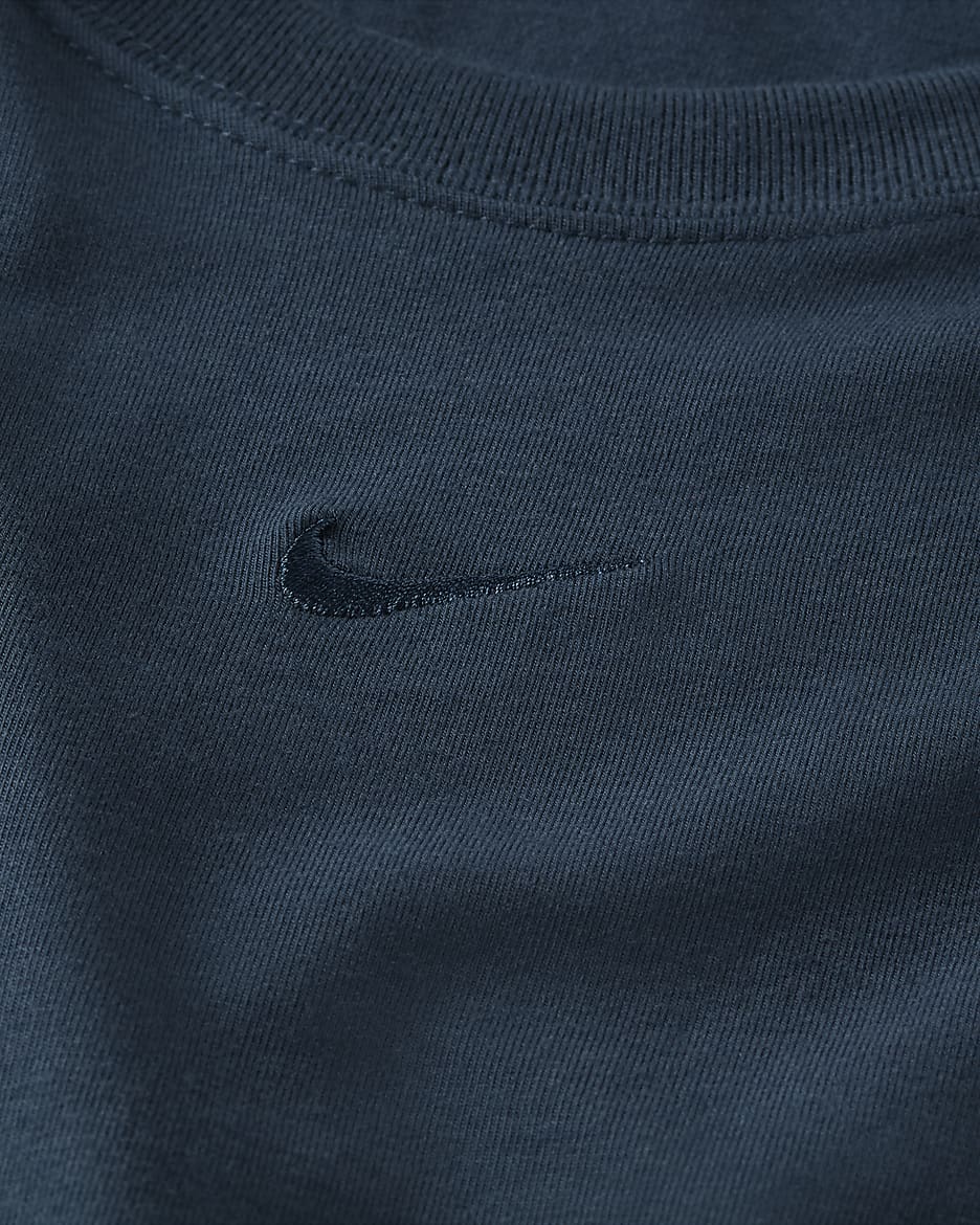 T-shirt Nike Sportswear Chill Knit para mulher - Armory Navy/Armory Navy