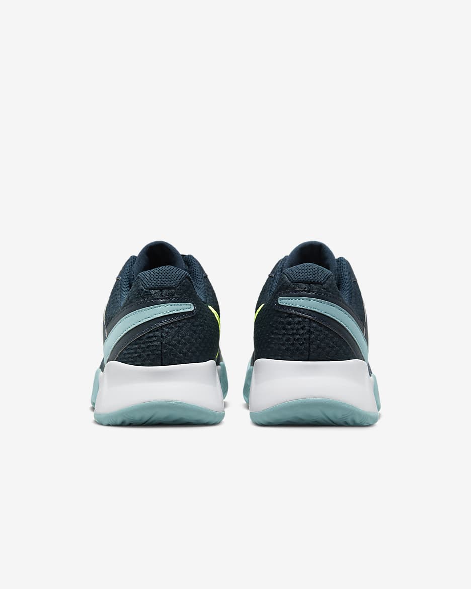 NikeCourt Lite 4 Herren-Tennisschuh für Sandplätze - Armory Navy/Volt/Denim Turquoise