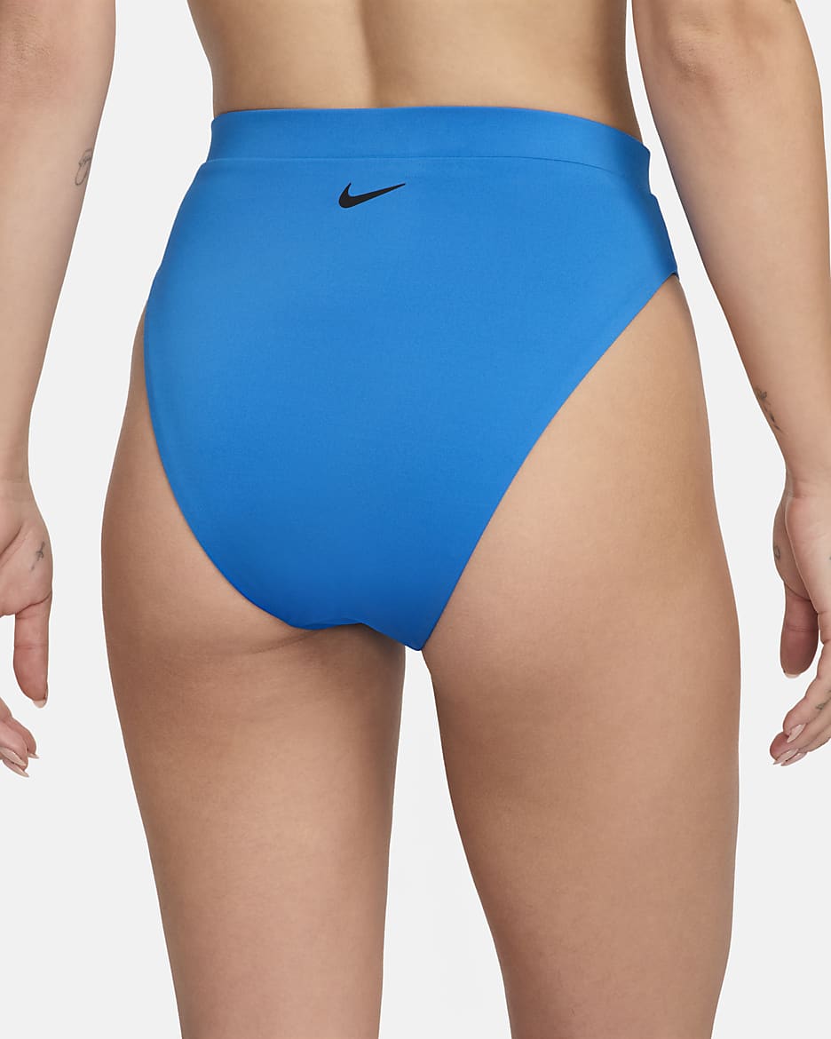 Prenda para la parte inferior de natación de cintura alta para mujer Nike Essential - Azul foto