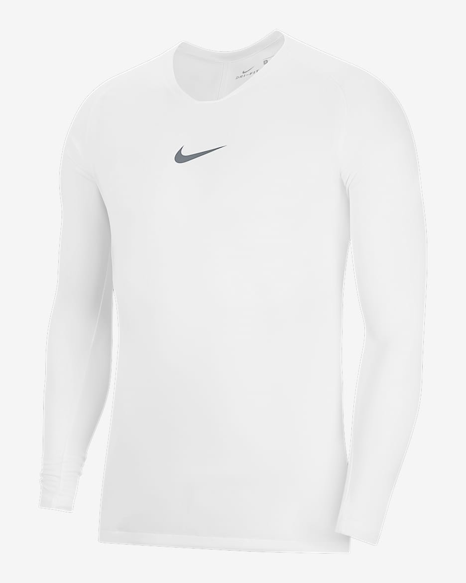 ナイキ Dri-FIT パーク ファースト レイヤー メンズ サッカーユニフォーム - ホワイト/クールグレー