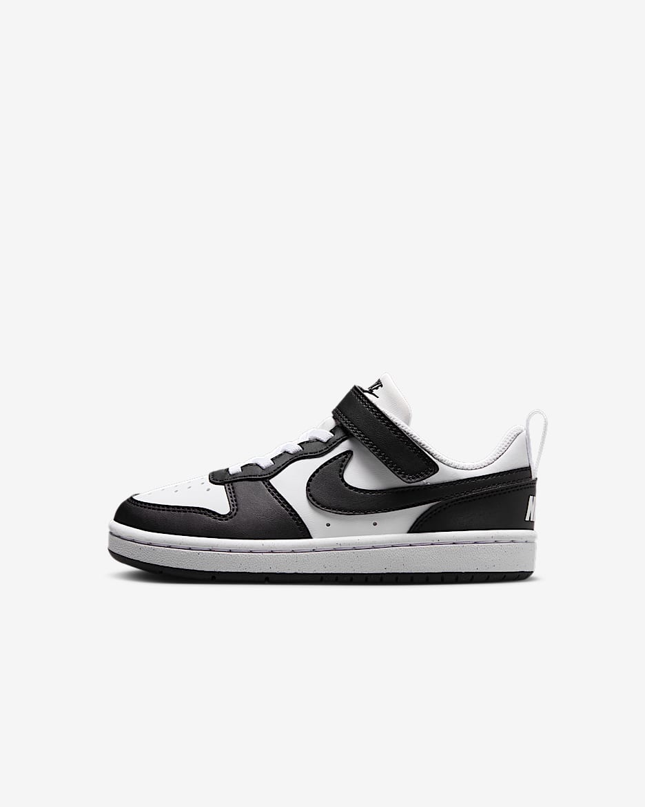 Calzado para niños de preescolar Nike Court Borough Low Recraft - Blanco/Negro
