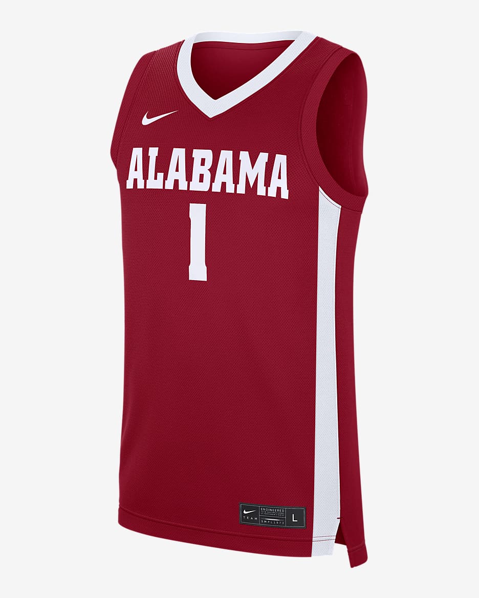 Jersey de básquetbol universitario Nike para hombre Alabama Crimson Tide Replica - Carmesí team