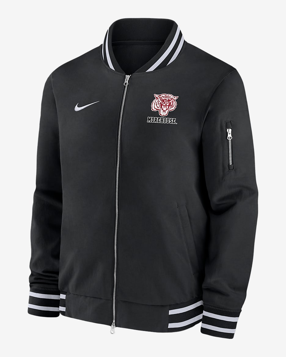 Morehouse Men's Nike College Bomber Jacket - Black