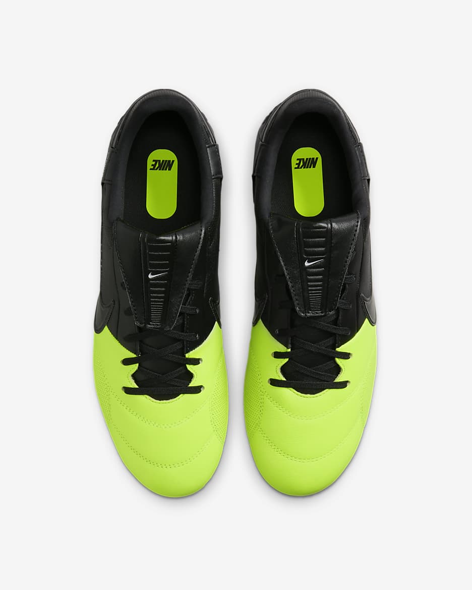 NikePremier 3 Firm-Ground Soccer Cleats - Black/Volt/Black