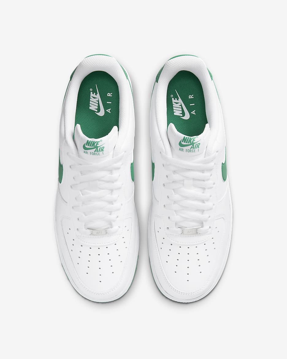 Nike Air Force 1 '07 sko til herre - Hvit/Hvit/Malachite