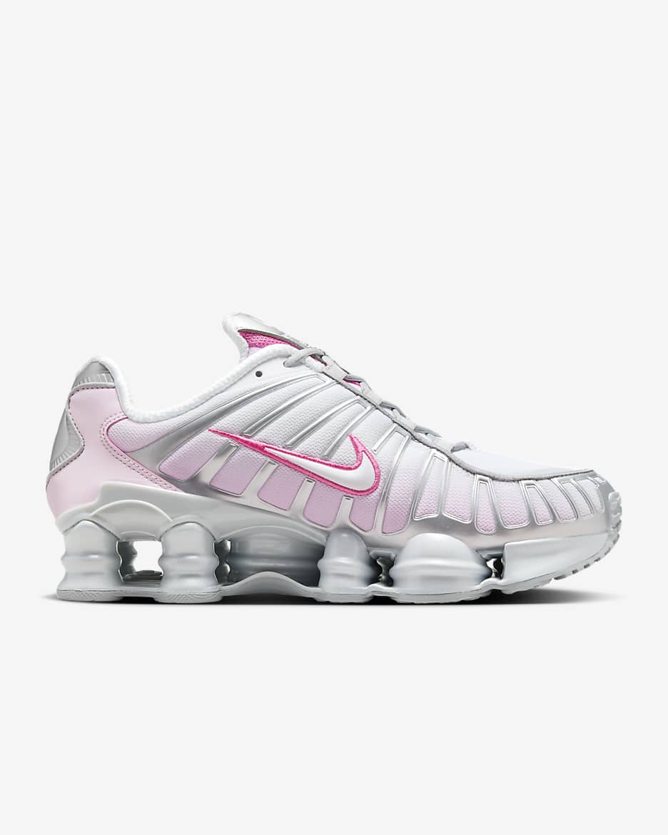 Nike Shox TL Women's Shoes - Metallic Platinum/Pink Foam/White/Pinksicle