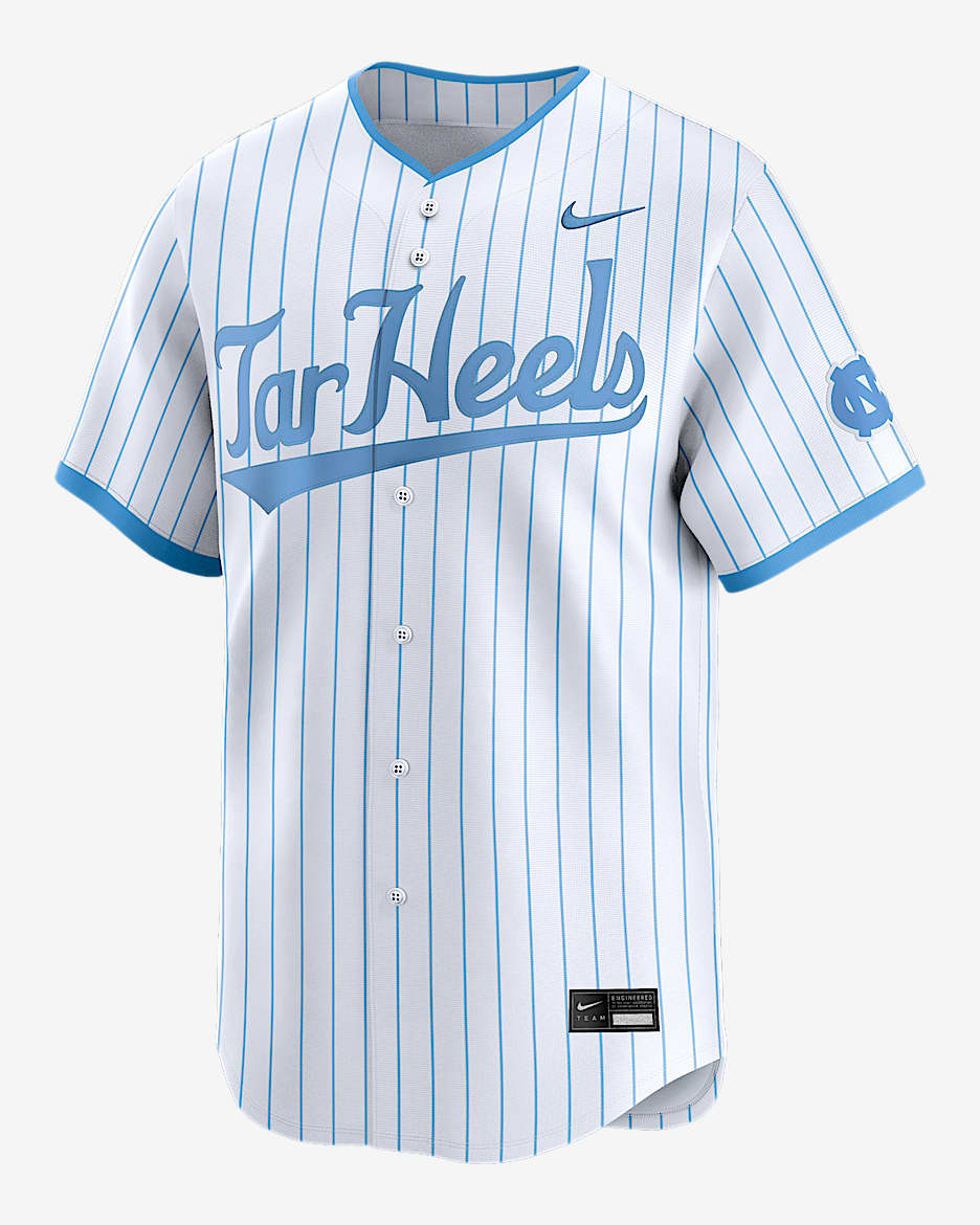 Jersey de béisbol universitario Nike Limited para hombre North Carolina Tar Heels - Blanco