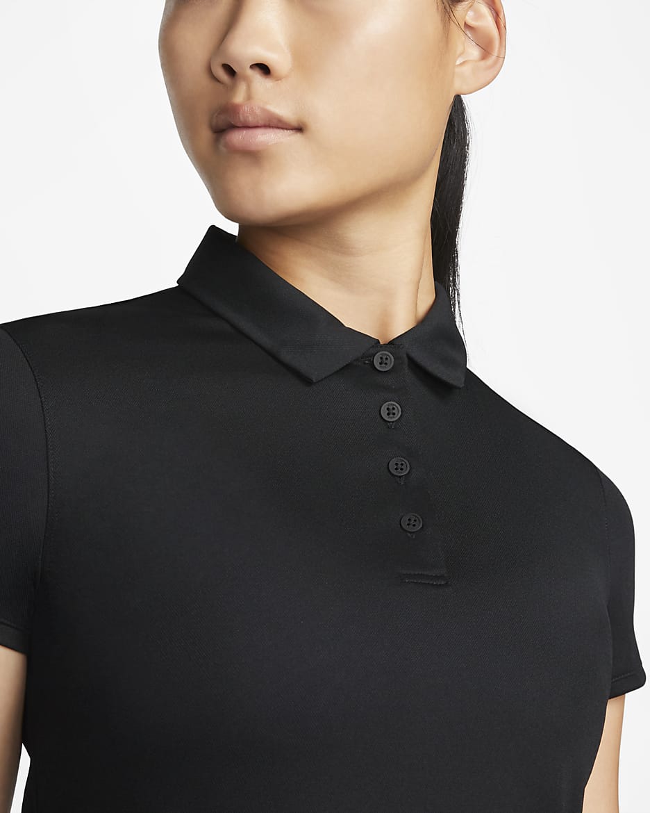 Nike Dri-FIT Victory Women's Golf Polo - Black/White