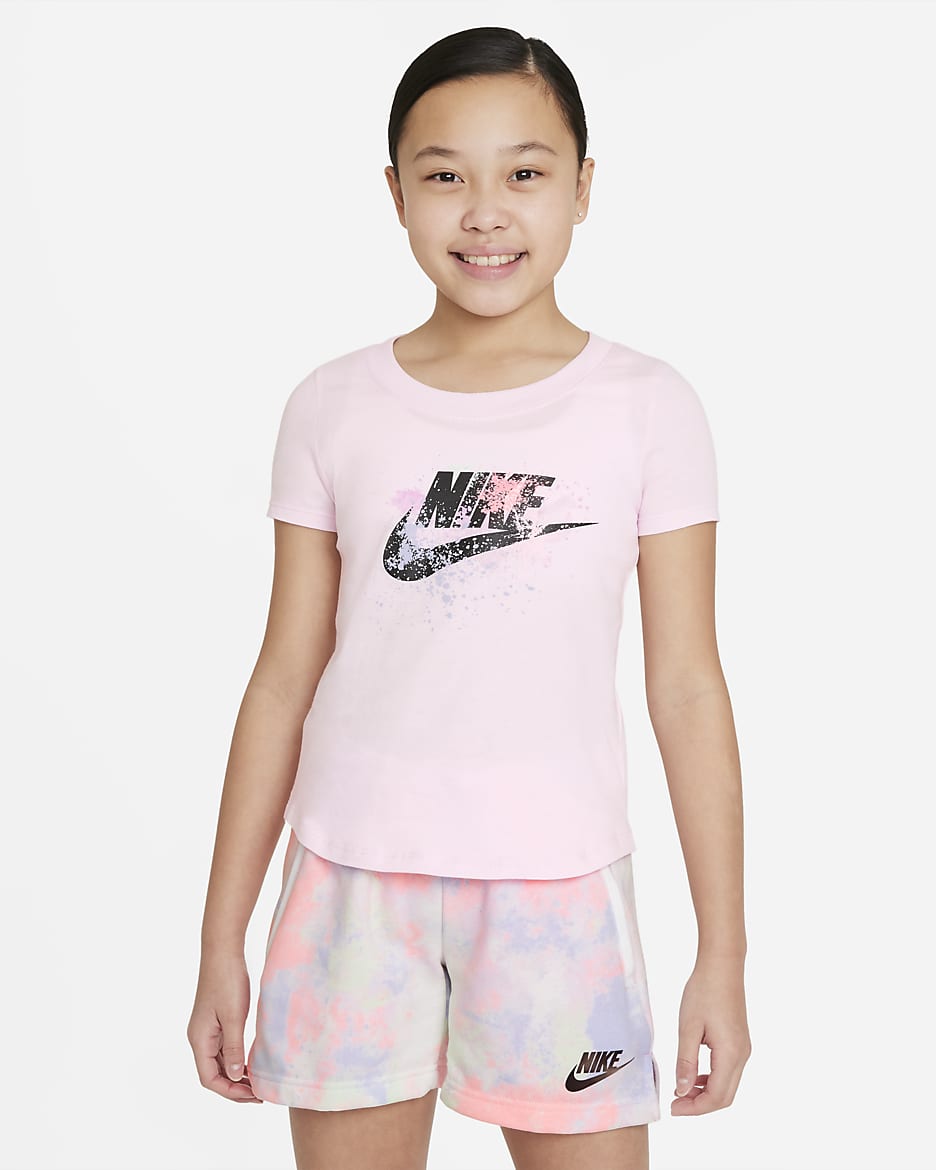 Nike Sportswear Big Kids' (Girls') T-Shirt - Pink Foam