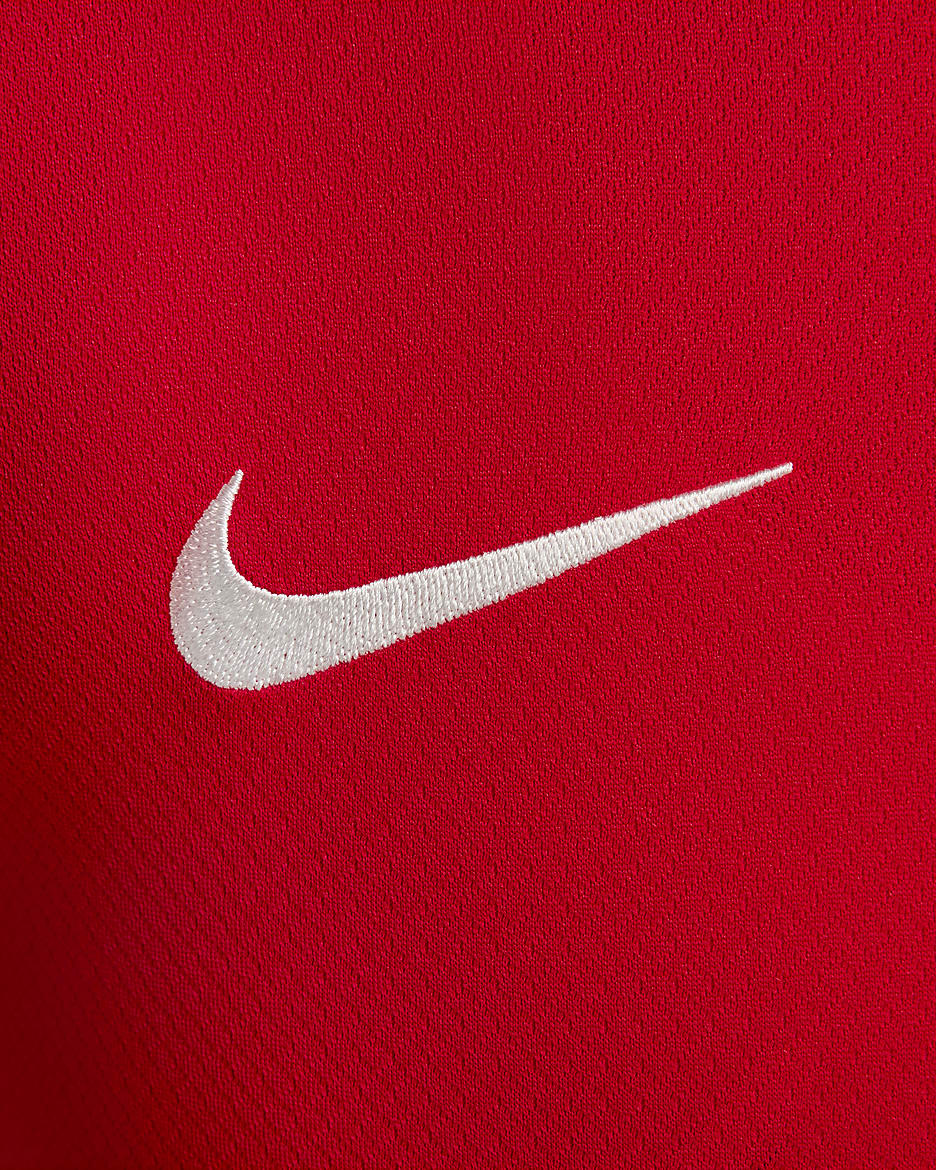 Damska koszulka piłkarska Nike Dri-FIT Portugalia (drużyna męska) Stadium 2024/25 (wersja domowa) – replika - University Red/Pine Green/Pitch Blue/Sail