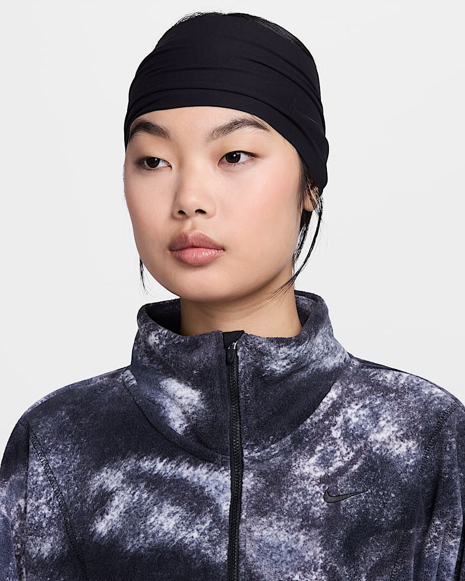 Nike Fury Elevate Dri-FIT Extra-Wide Headband - Black/Black