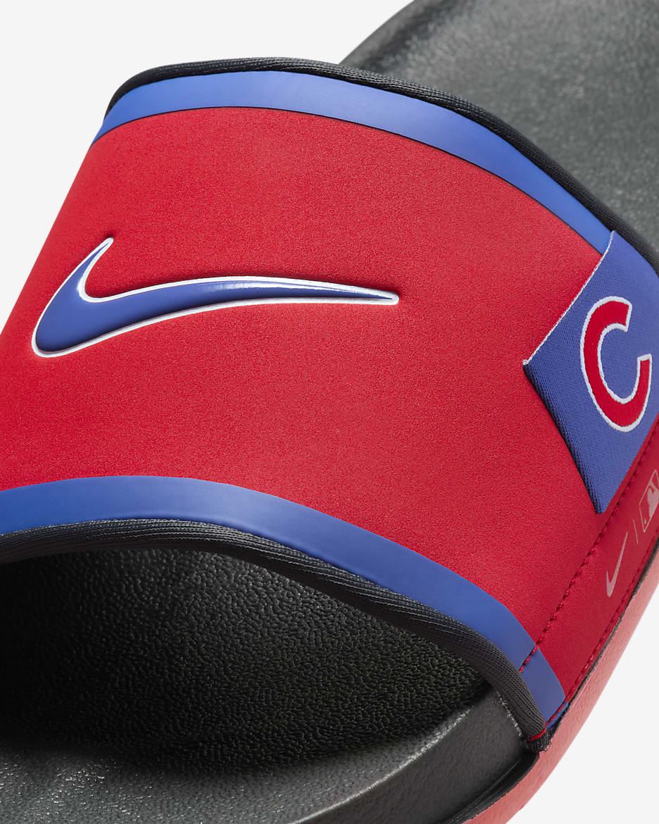 Chanclas Offcourt Nike Offcourt (Chicago Cubs) - Rojo deportivo/Gris humo oscuro/Azul enérgico