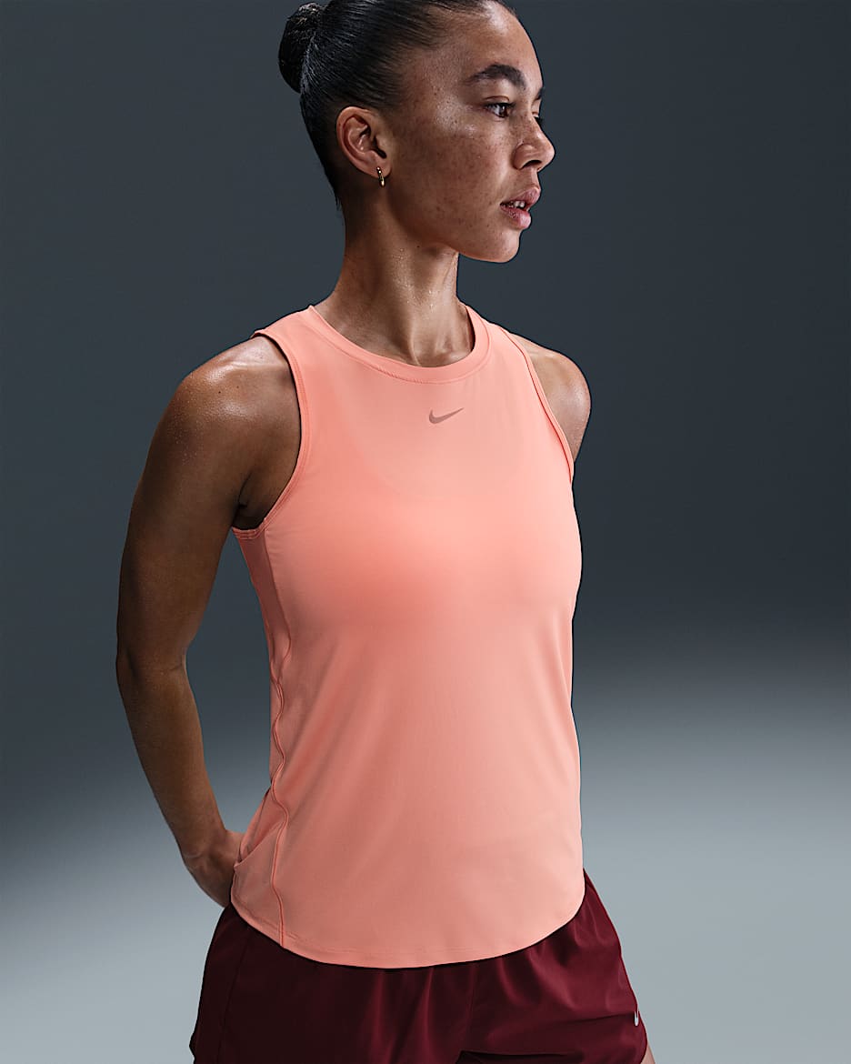Nike One Classic Women's Dri-FIT Tank Top - Apricot Agate/Black