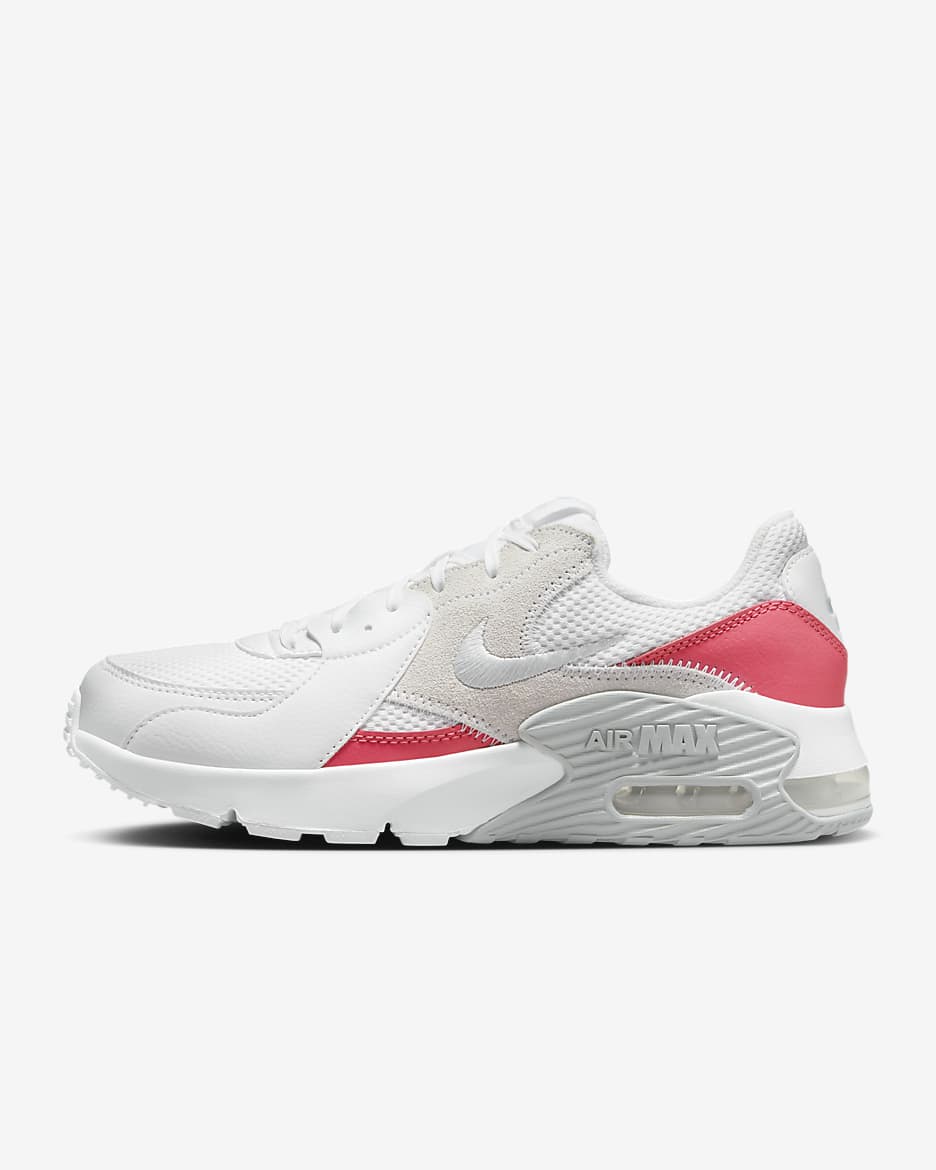 Tenis para mujer Nike Air Max Excee - Blanco/Rosa margarita/Gris lobo/Platino puro