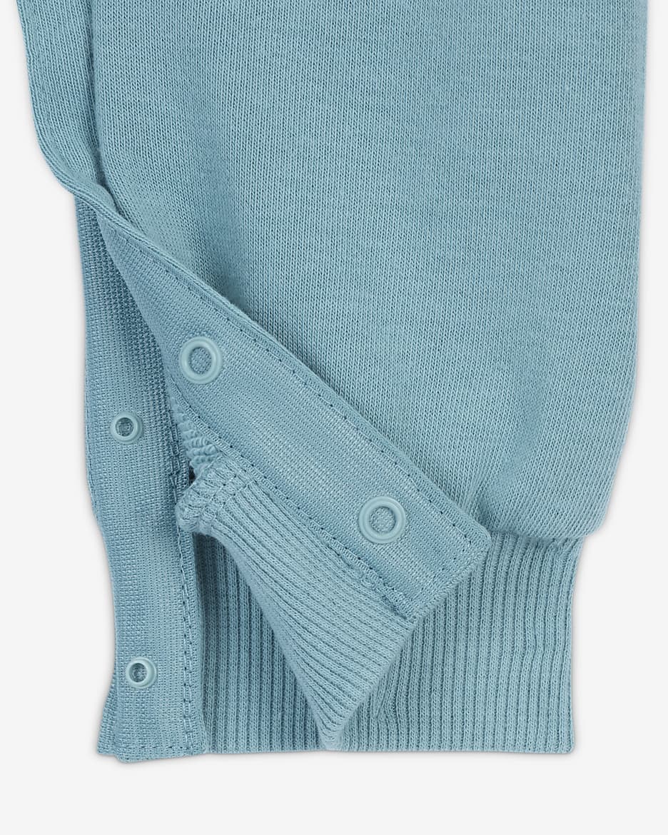 Nike Everyone From Day One Baby (12-24M) Crew Coverall - Denim Turquoise