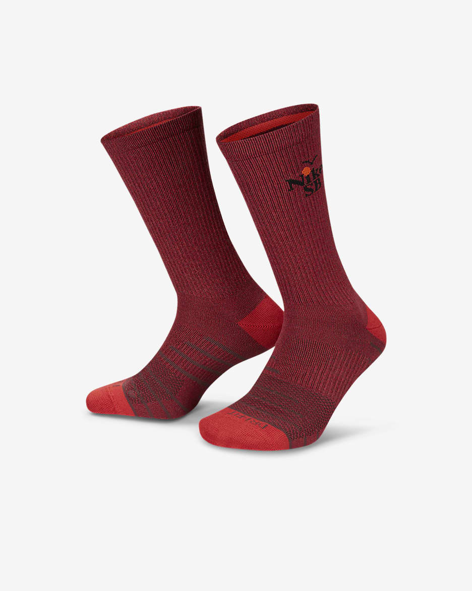 Nike SB Everyday Max Lightweight Skate Crew Socks (3 Pairs) - Multi-Colour