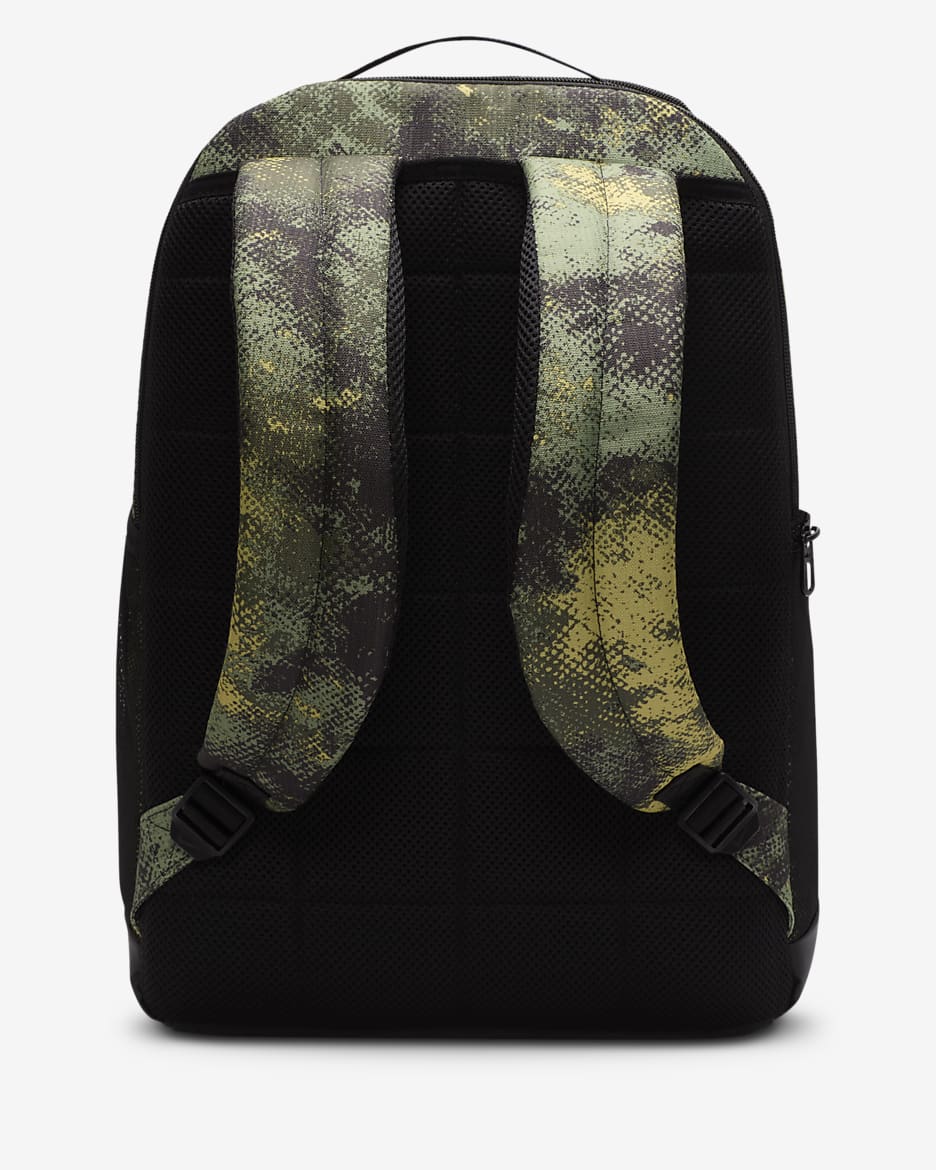 Nike Brasilia Backpack (Medium, 24L) - Oil Green/Black/Coconut Milk