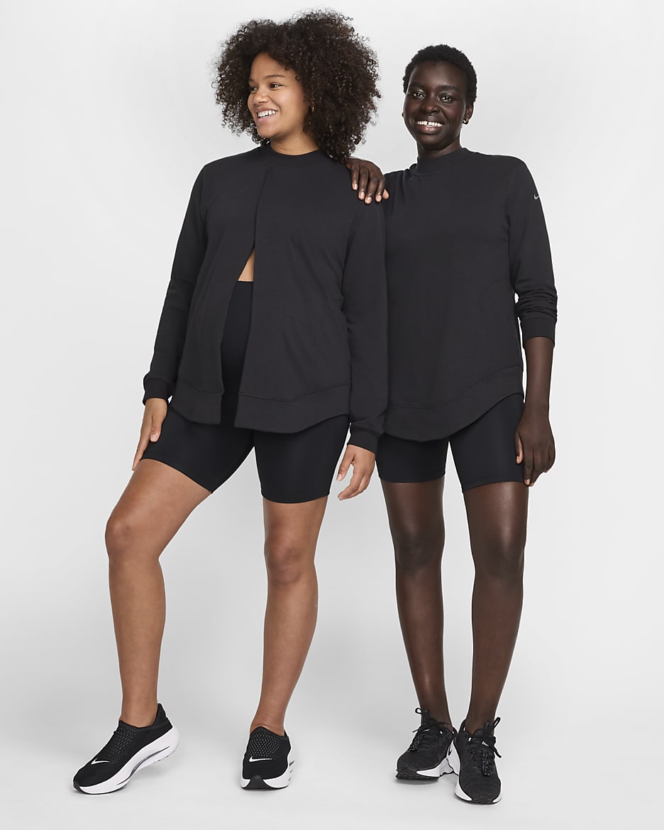 Nike (M) One Women's Reversible French Terry Sweatshirt Top (Maternity) - Black