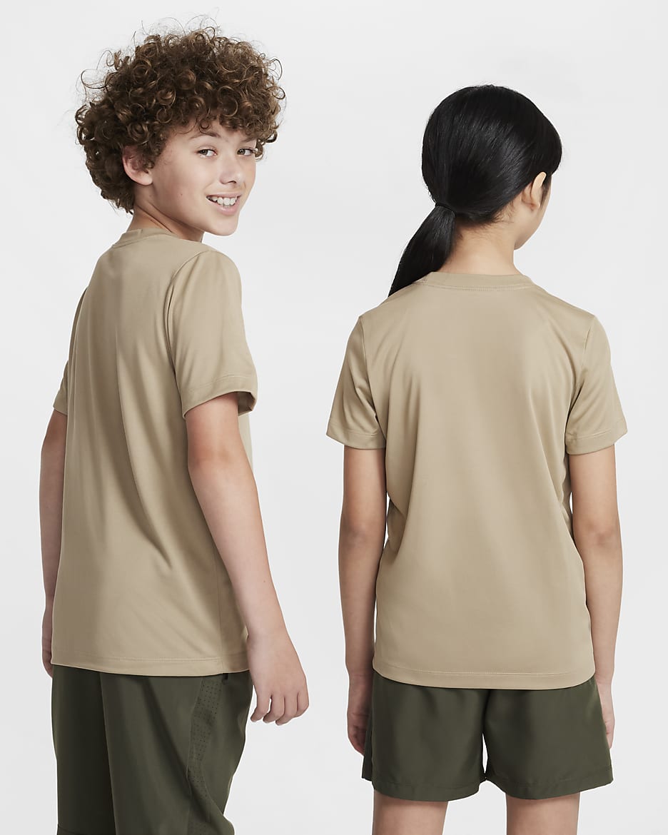 Playera Dri-FIT para niños talla grande Nike Legend - Caqui