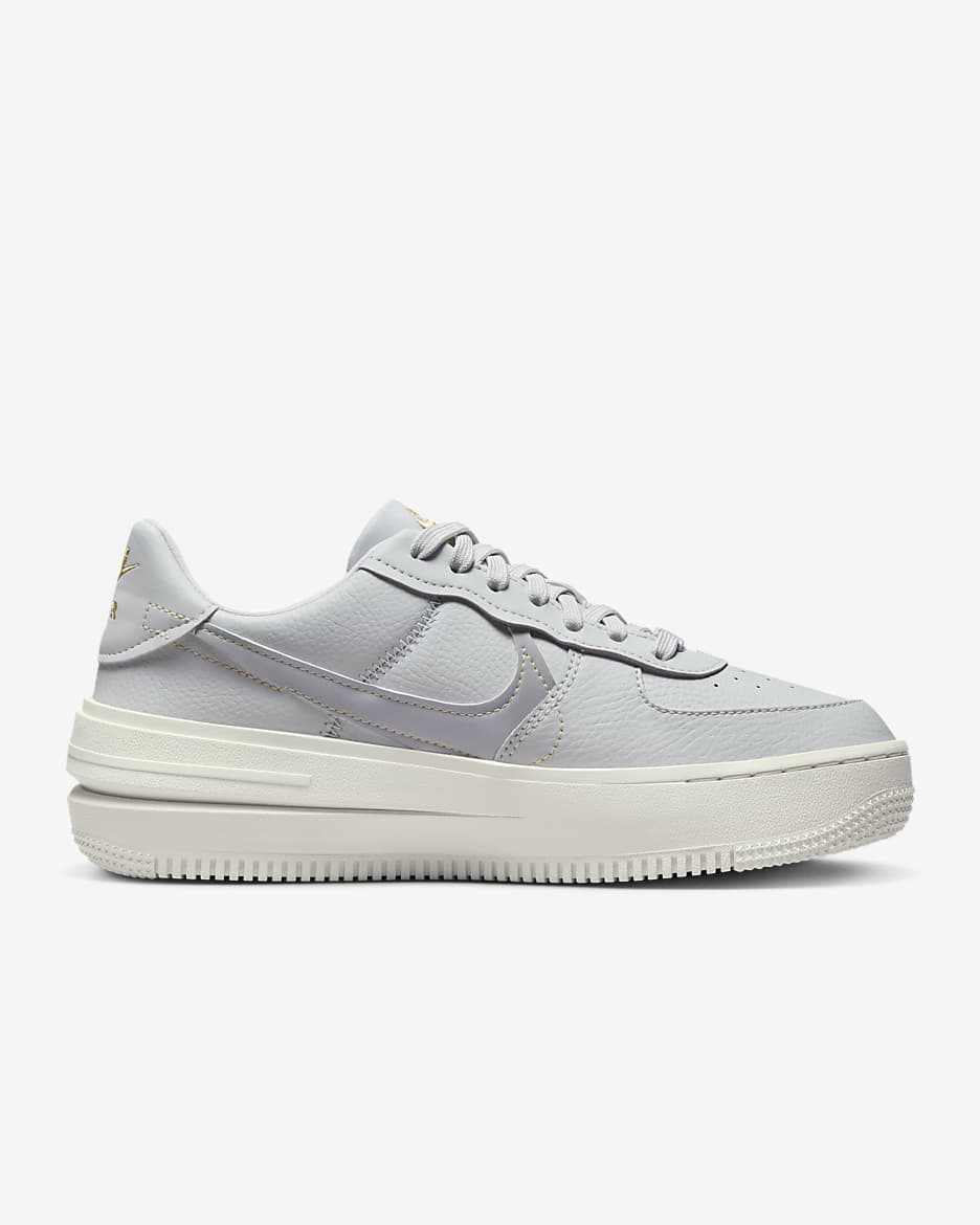 Nike Air Force 1 PLT.AF.ORM 女鞋 - Photon Dust/Team Gold/Sail/Wolf Grey