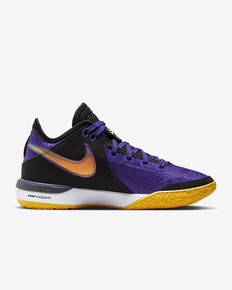 LeBron NXXT Gen Basketball Shoes - Court Purple/Light Thistle Heather/University Gold/Black