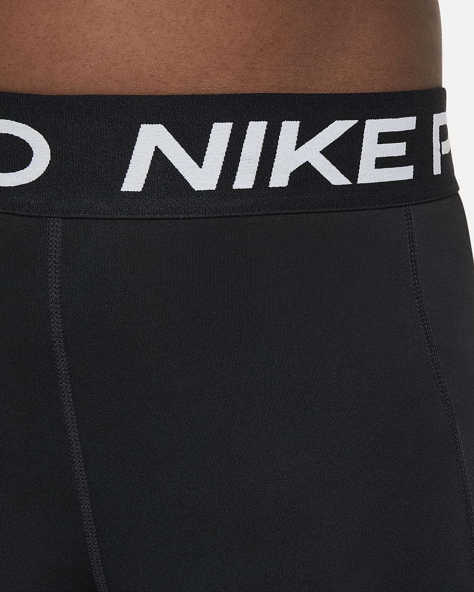 Leggings Dri-FIT para niña (talla amplia) Nike Pro Leak Protection: Period - Negro/Blanco