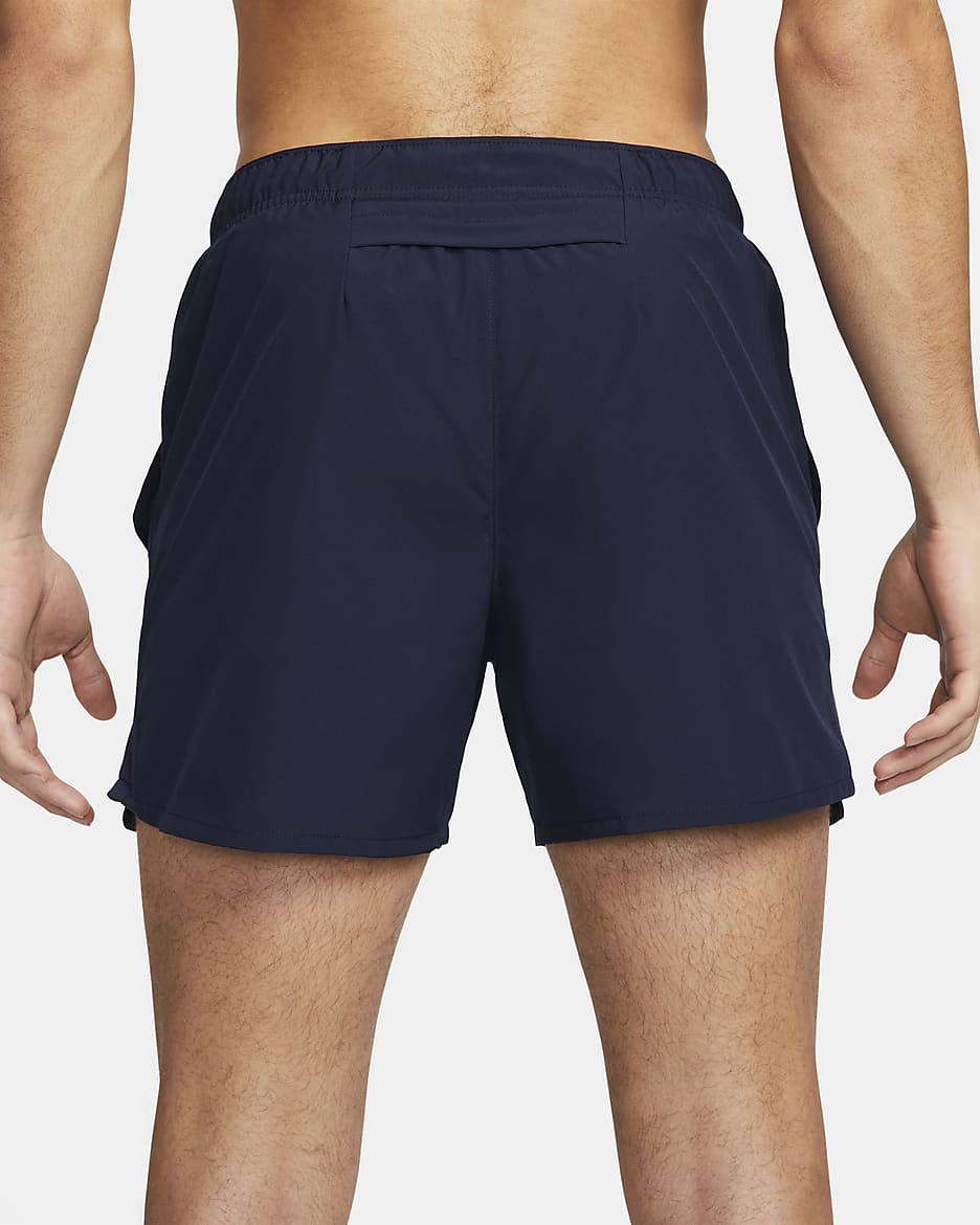 Nike Challenger Dri-FIT-Laufshorts mit Futter für Herren (ca. 12,5 cm) - Obsidian/Obsidian/Schwarz