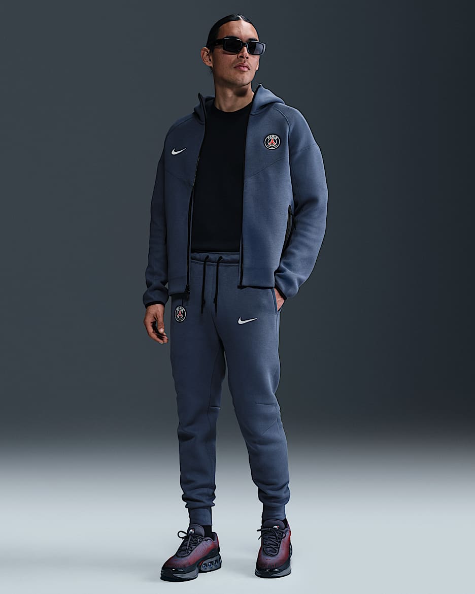 Paris Saint-Germain Tech Nike Football Fleece-Jogger (Herren) - Diffused Blue/Weiß