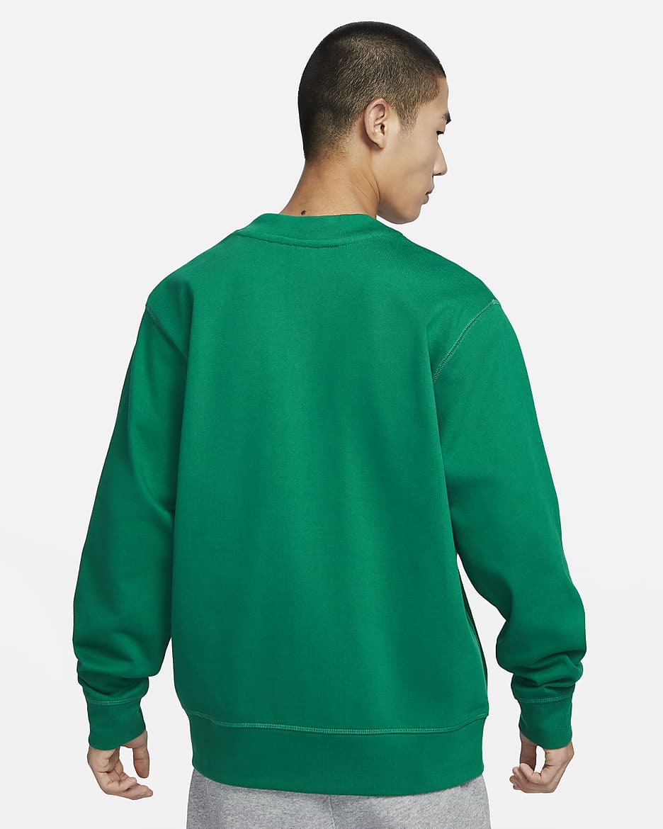 Nike Club Men's Knit Fairway Cardigan - Malachite/White