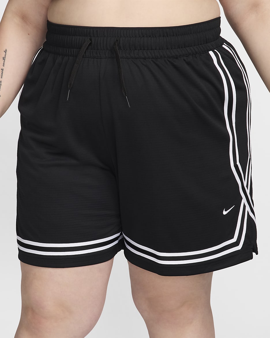 Nike Crossover Women's Dri-FIT 7" Basketball Shorts (Plus Size) - Black/Black/White