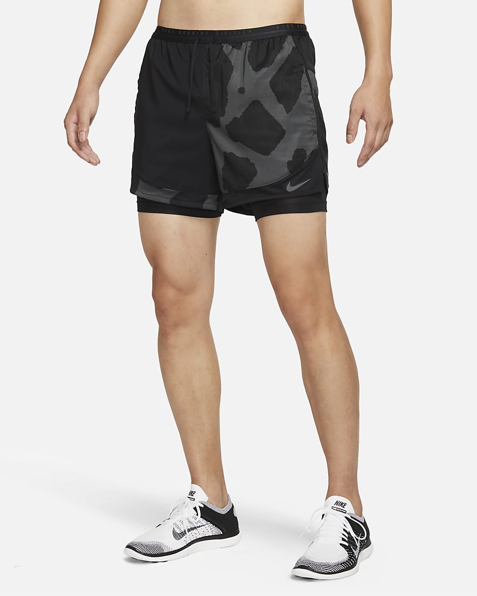 Nike Dri-FIT Stride Run Division Men's 2-In-1 Running Shorts - Black