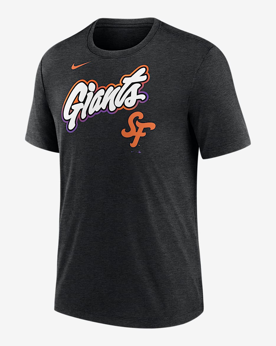 San Francisco Giants City Connect Men's Nike MLB T-Shirt - Black Heather