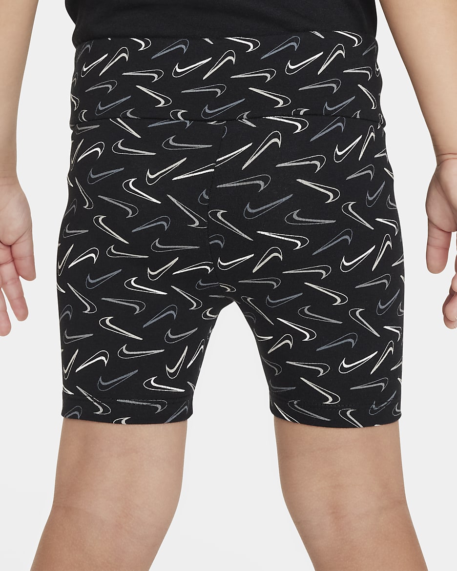 Nike Swoosh Toddler Bike Shorts - Black