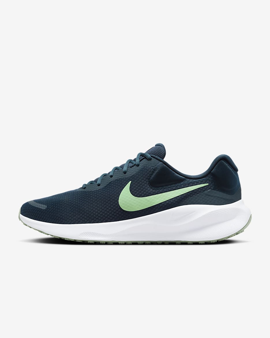 รองเท้าวิ่งโร้ดรันนิ่งผู้ชาย Nike Revolution 7 - Armory Navy/Photon Dust/Jade Horizon/Vapor Green